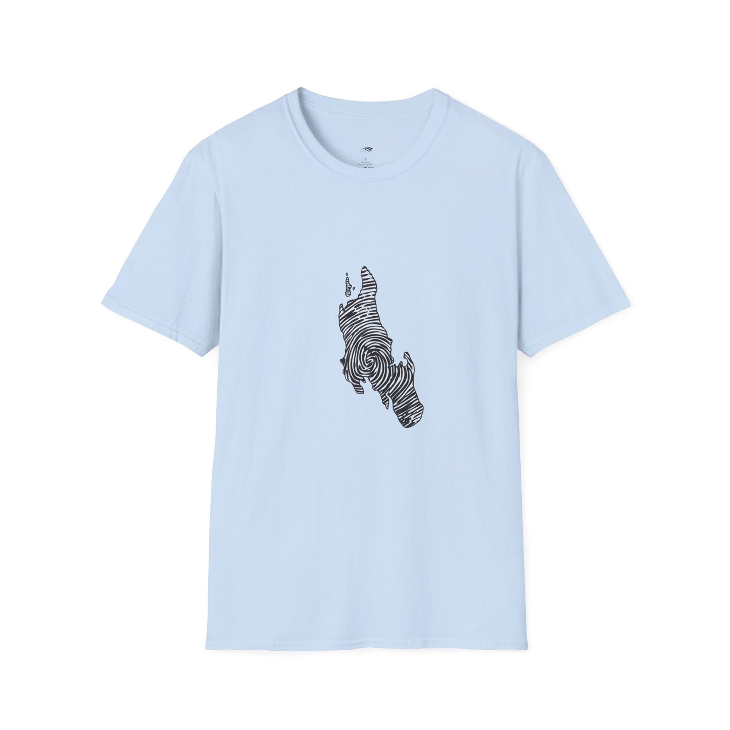 Unguja Island T-Shirt – Minimalist Zanzibar Map Design Printify