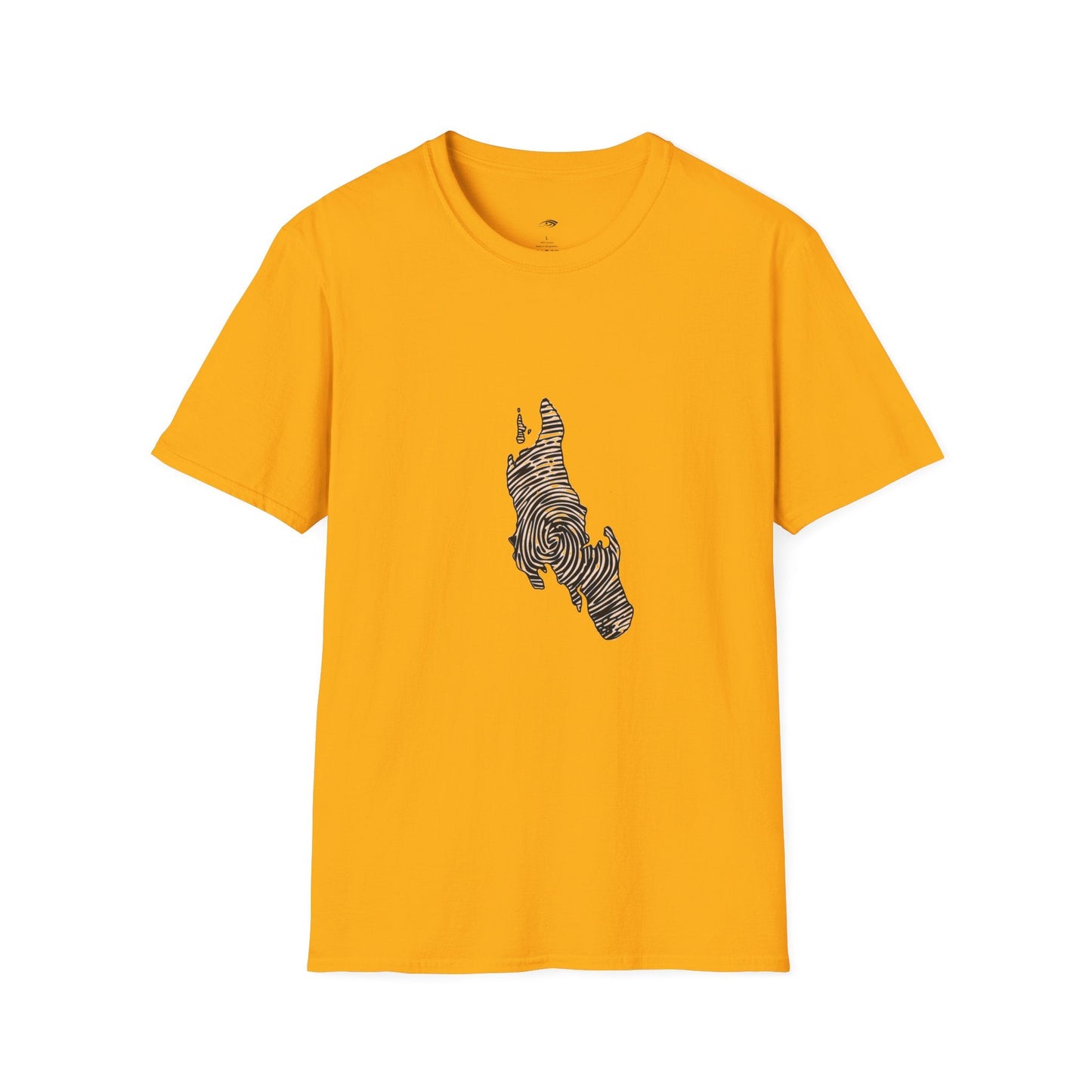 Unguja Island T-Shirt – Minimalist Zanzibar Map Design Printify