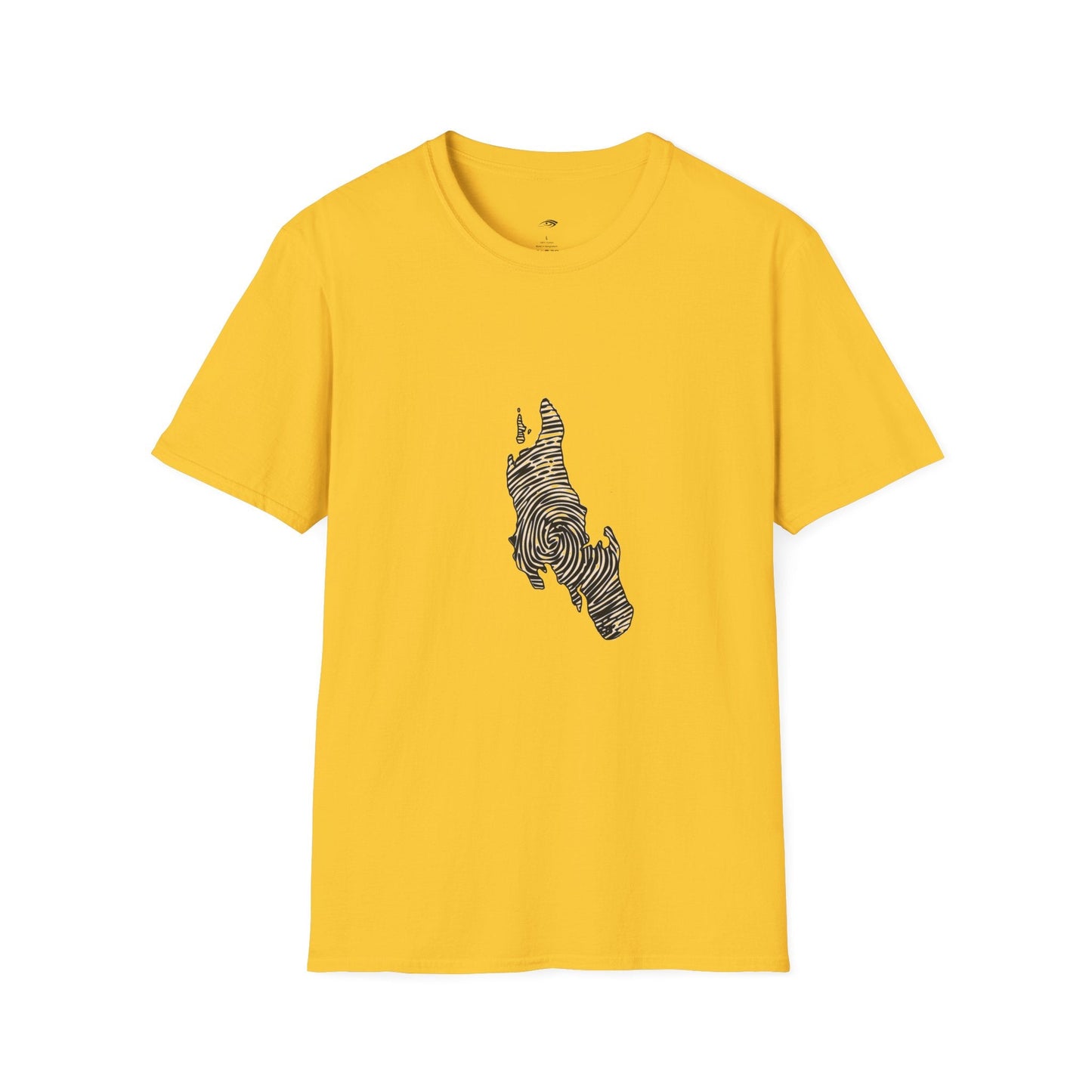 Unguja Island T-Shirt – Minimalist Zanzibar Map Design Printify