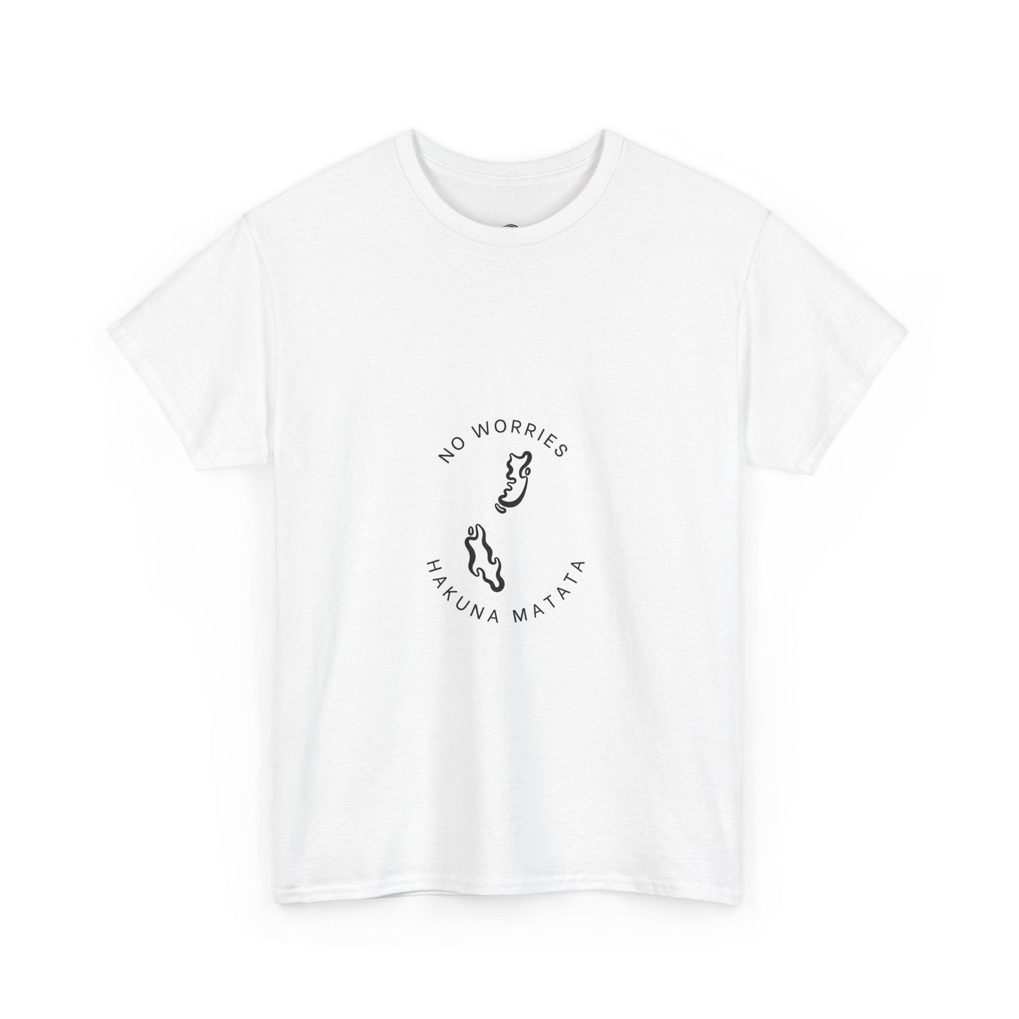 No Worries / Hakuna Matata T-Shirt – Featuring Unguja & Pemba Map Printify