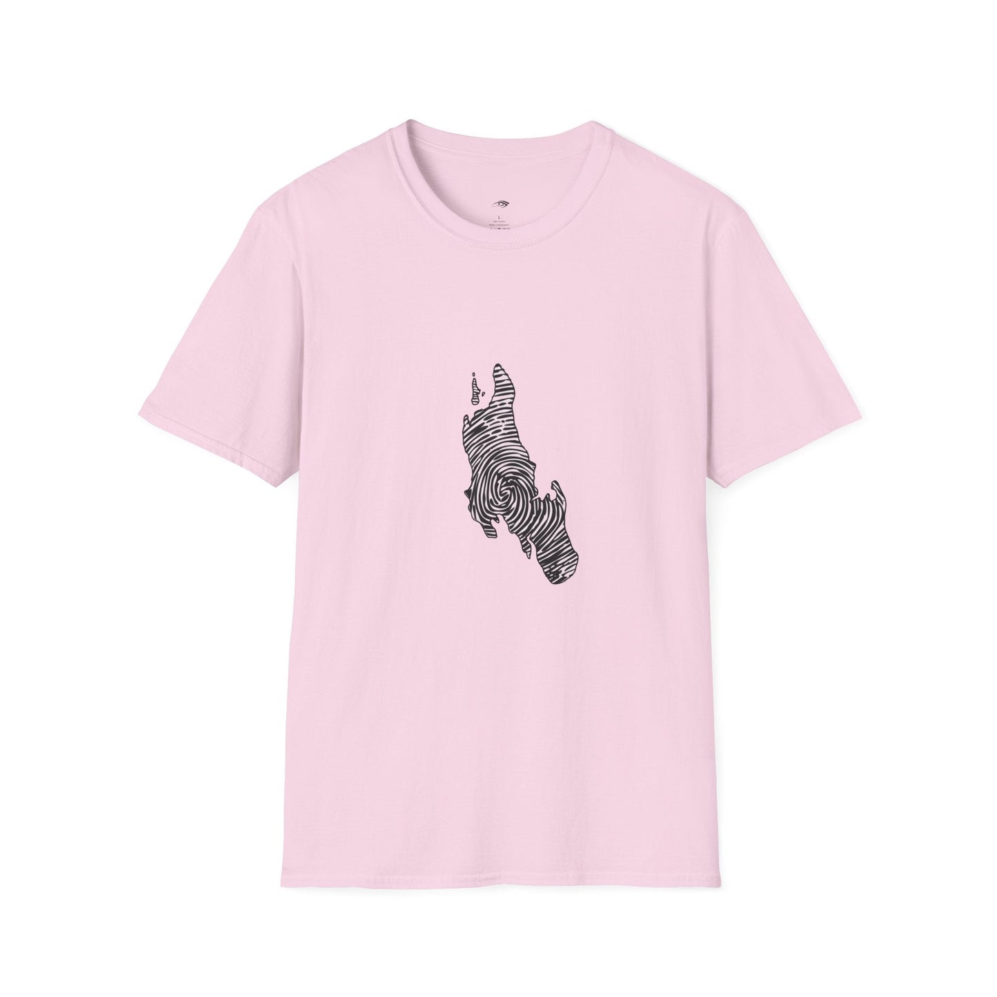 Unguja Island T-Shirt – Minimalist Zanzibar Map Design Printify