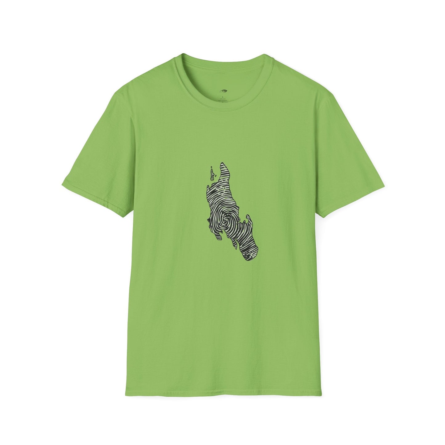 Unguja Island T-Shirt – Minimalist Zanzibar Map Design Printify