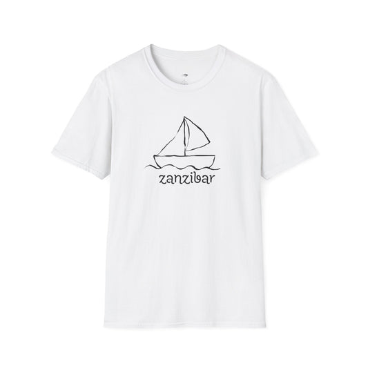Zanzibar Sailboat T-Shirt – Unisex Beach Shirt, Boating Travel Tee Printify
