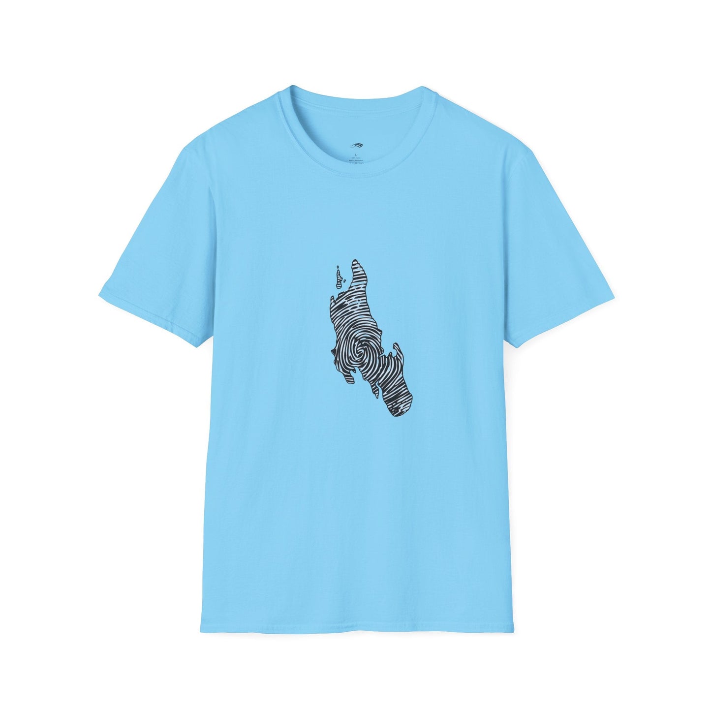 Unguja Island T-Shirt – Minimalist Zanzibar Map Design Printify