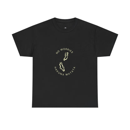 No Worries / Hakuna Matata T-Shirt – Featuring Unguja & Pemba Map Printify
