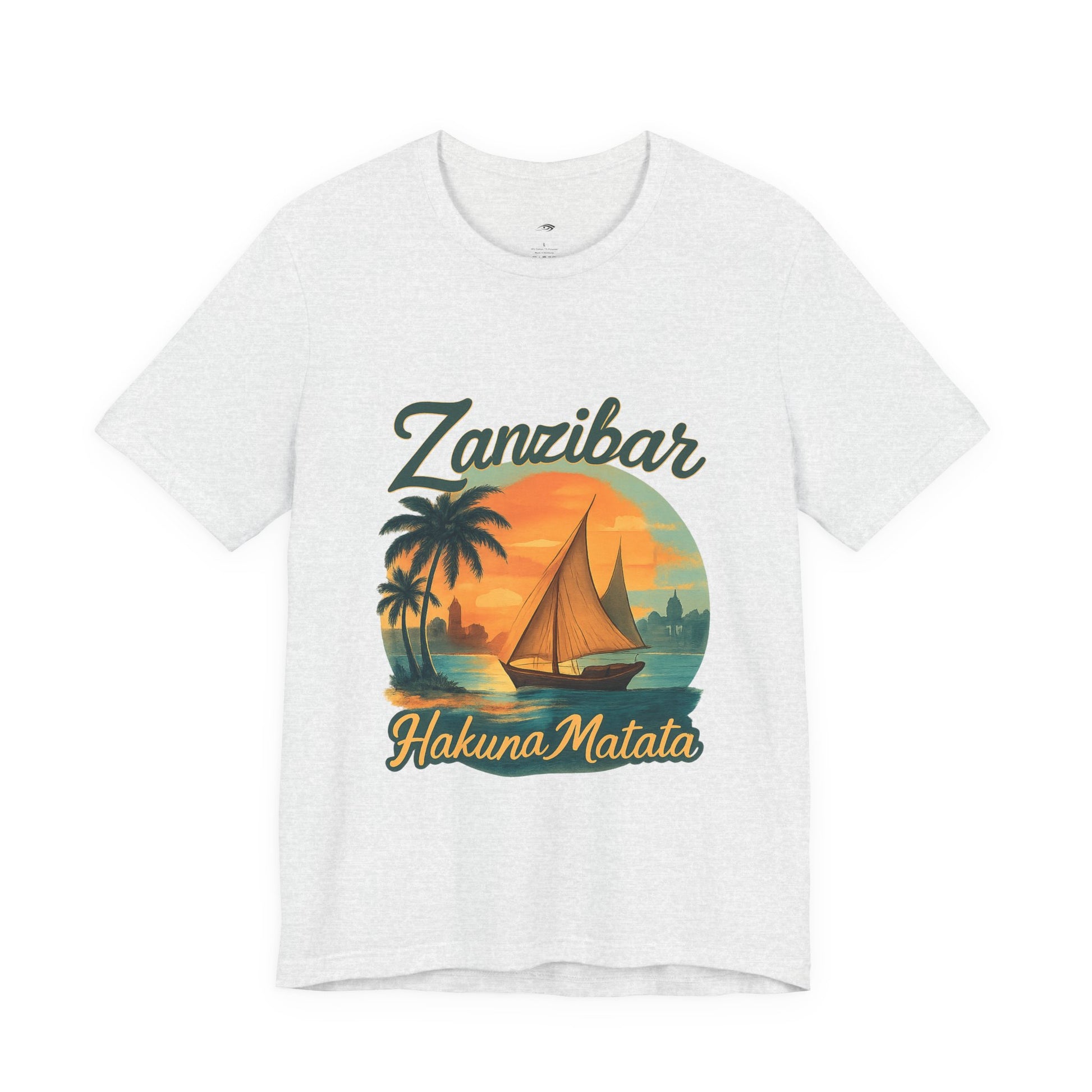 Zanzibar Hakuna Matata Tee, Unisex T-Shirt, Vacation Wear, Beach Gear, Travel Apparel, Summer Style - twasira