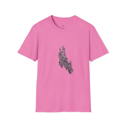 Unguja Island T-Shirt – Minimalist Zanzibar Map Design Printify