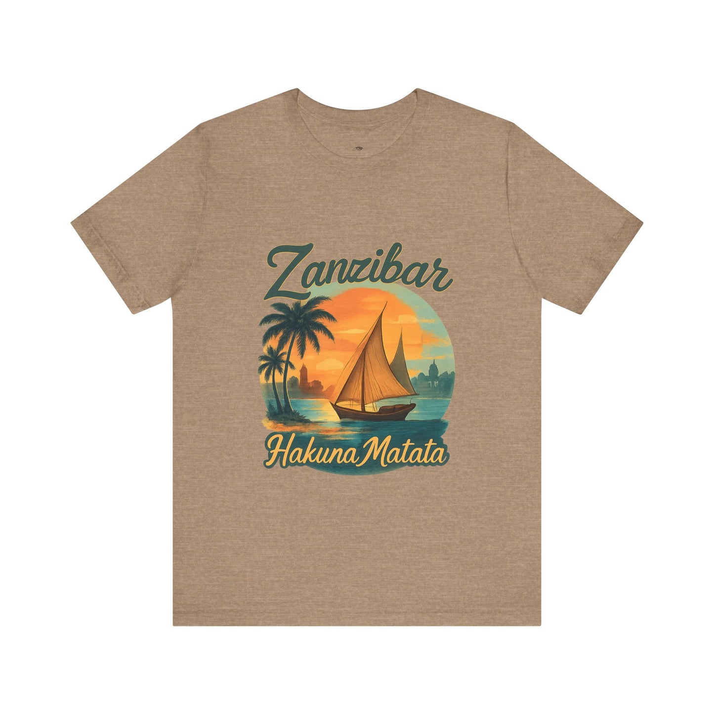 Zanzibar Hakuna Matata Tee, Unisex T-Shirt, Vacation Wear, Beach Gear, Travel Apparel, Summer Style - twasira