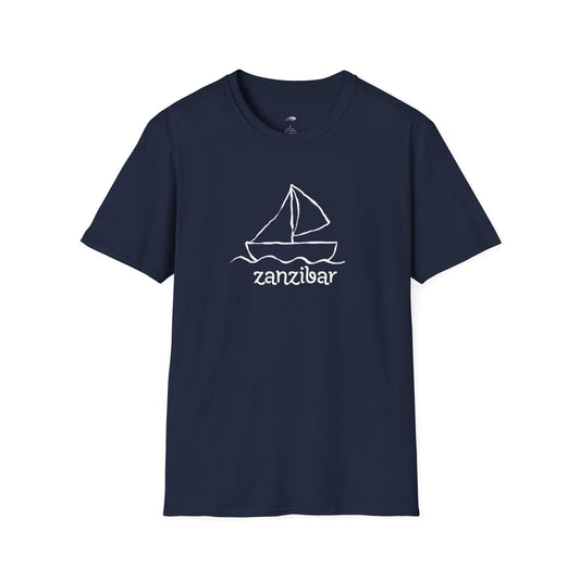 Zanzibar Sailboat T-Shirt – Unisex Beach Shirt, Boating Travel Tee Printify