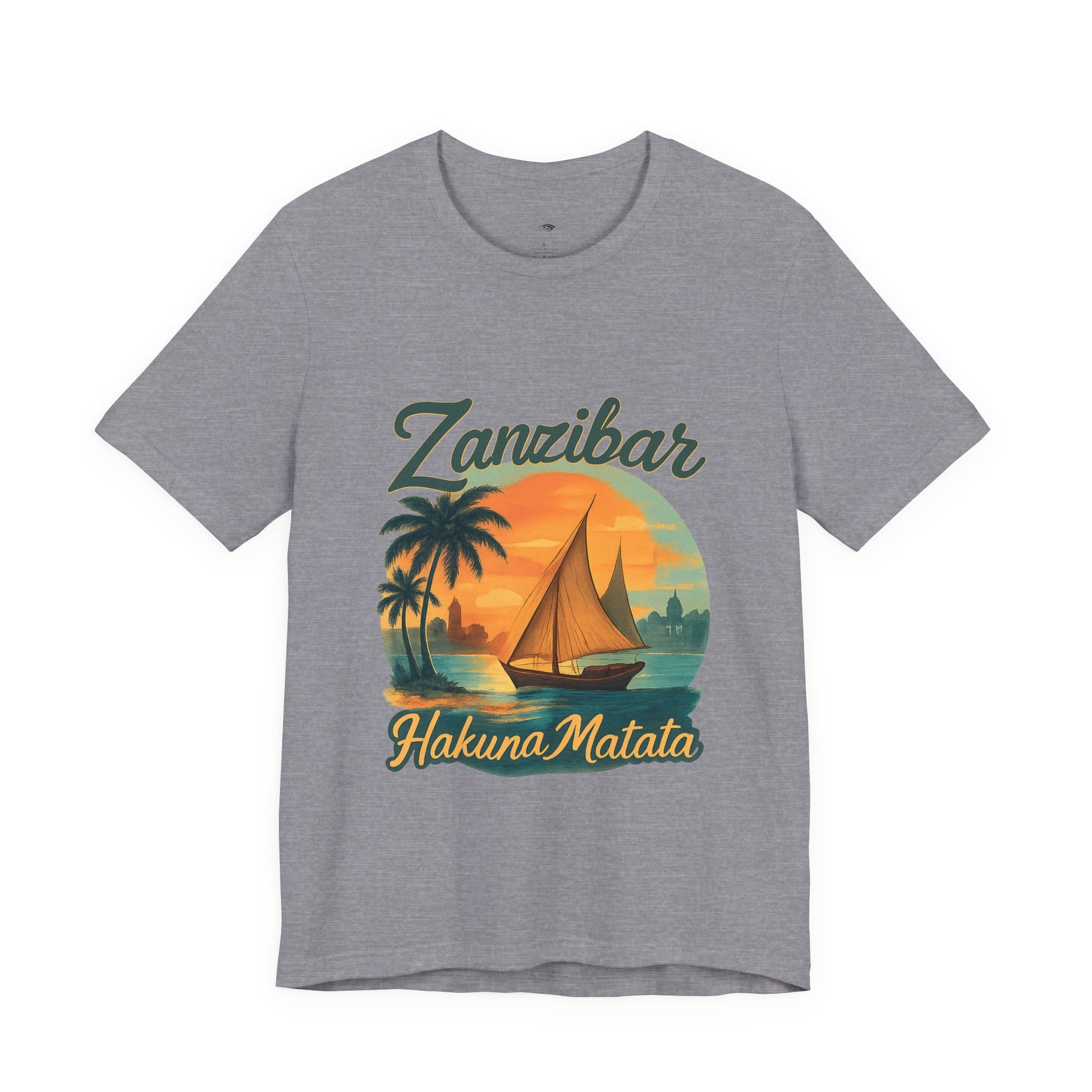 Zanzibar Hakuna Matata Tee, Unisex T-Shirt, Vacation Wear, Beach Gear, Travel Apparel, Summer Style - twasira