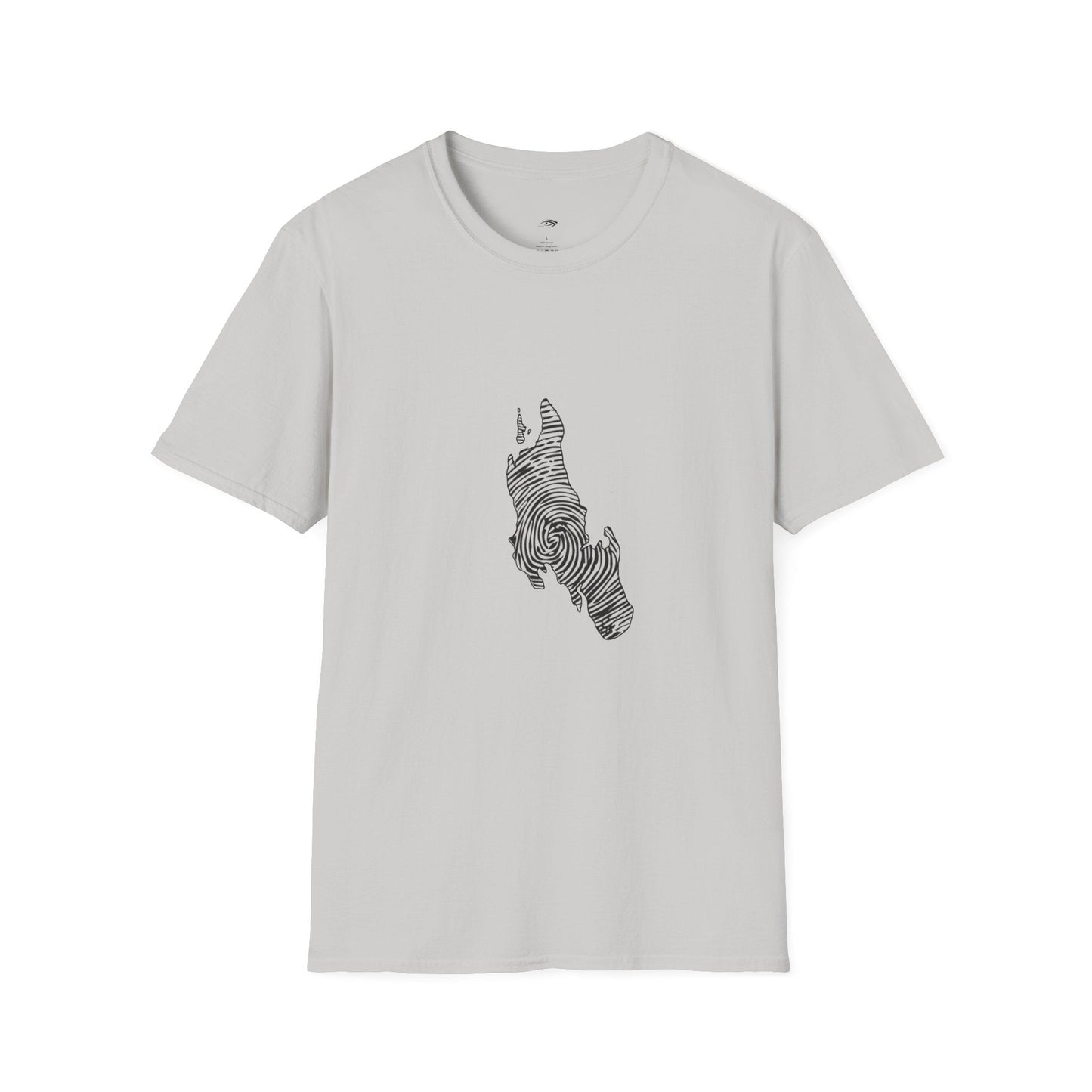 Unguja Island T-Shirt – Minimalist Zanzibar Map Design Printify