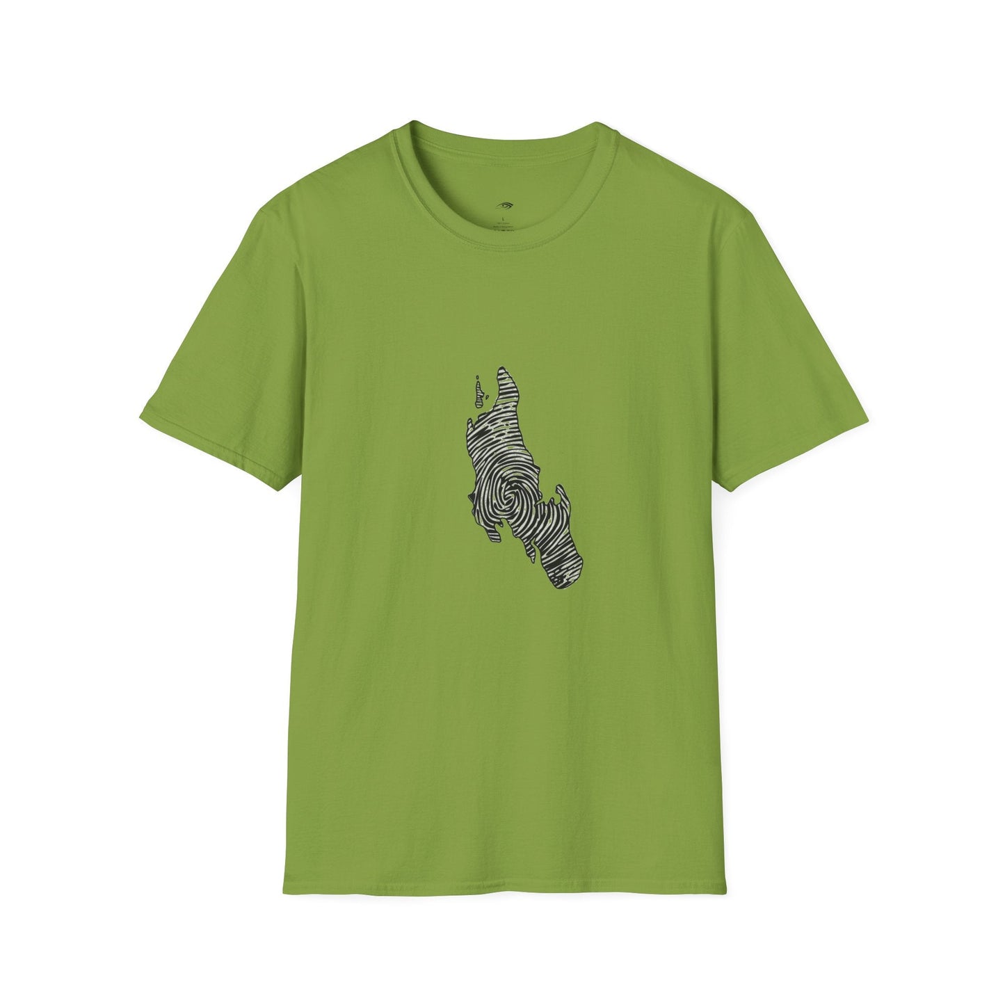 Unguja Island T-Shirt – Minimalist Zanzibar Map Design Printify