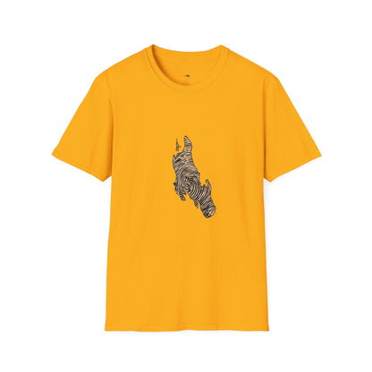Unguja Island T-Shirt – Minimalist Zanzibar Map Design Printify