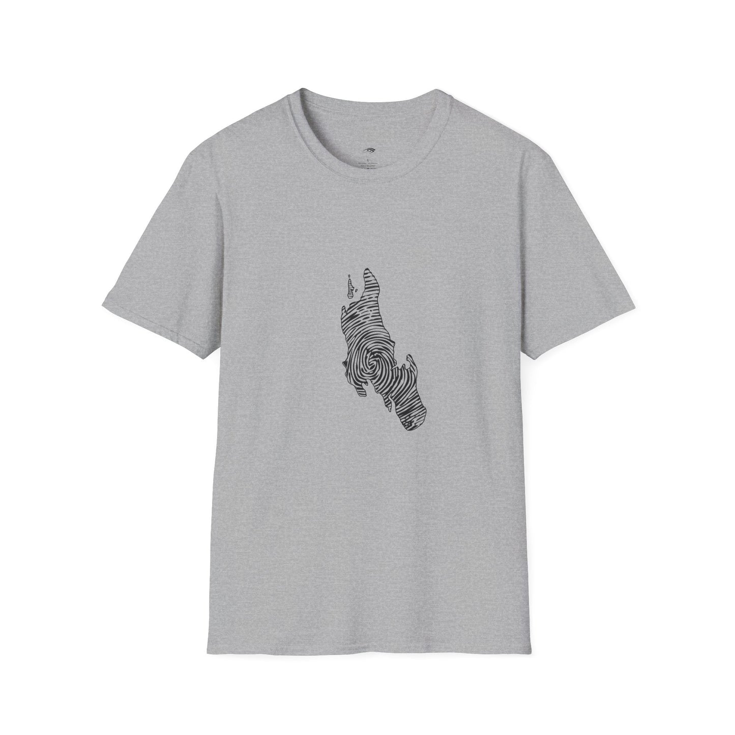 Unguja Island T-Shirt – Minimalist Zanzibar Map Design Printify