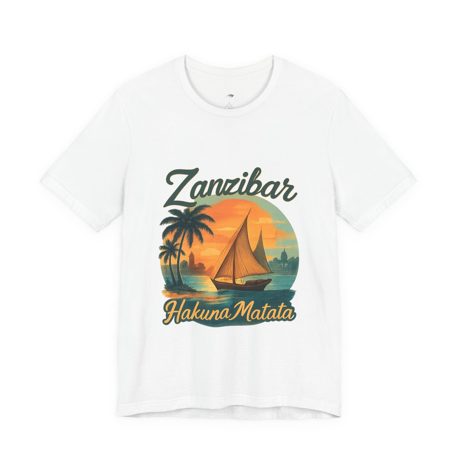 Zanzibar Hakuna Matata Tee, Unisex T-Shirt, Vacation Wear, Beach Gear, Travel Apparel, Summer Style - twasira