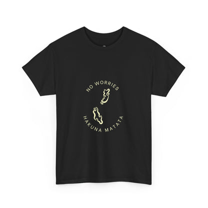 No Worries / Hakuna Matata T-Shirt – Featuring Unguja & Pemba Map Printify