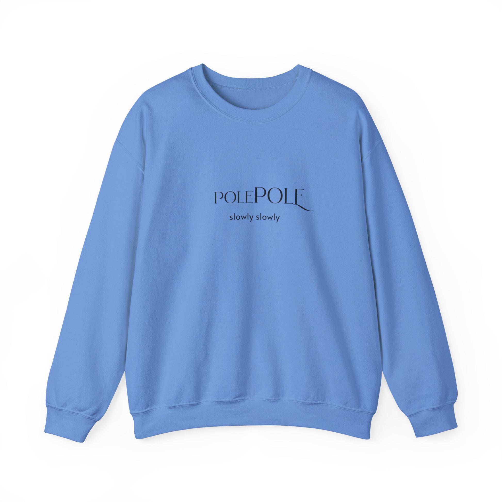 Pole Pole Crewneck Sweatshirt – Swahili "Slowly Slowly" Unisex Heavy Blend™ Printify