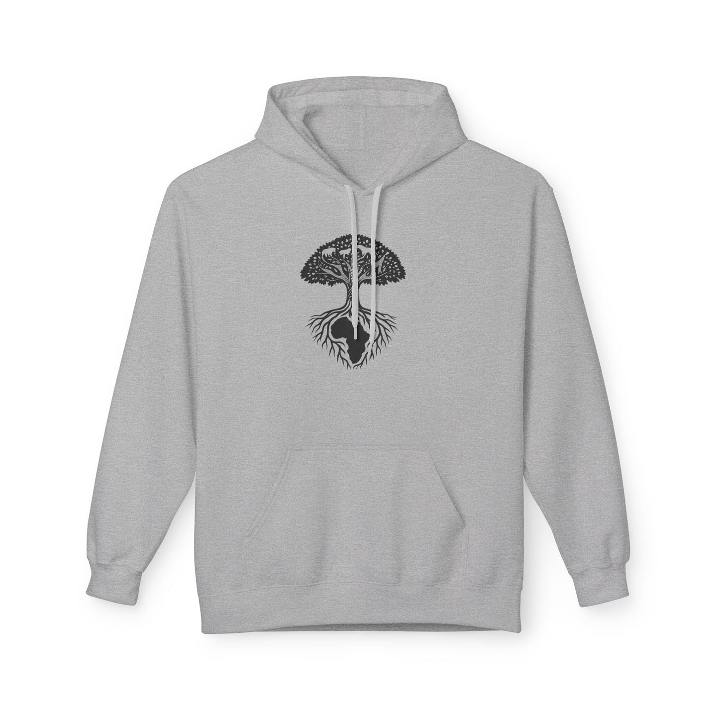 African Roots Hoodie – Unisex Fleece Hoodie | Nature-Inspired African Texture Design | Cozy & Cultural Streetwear Printify