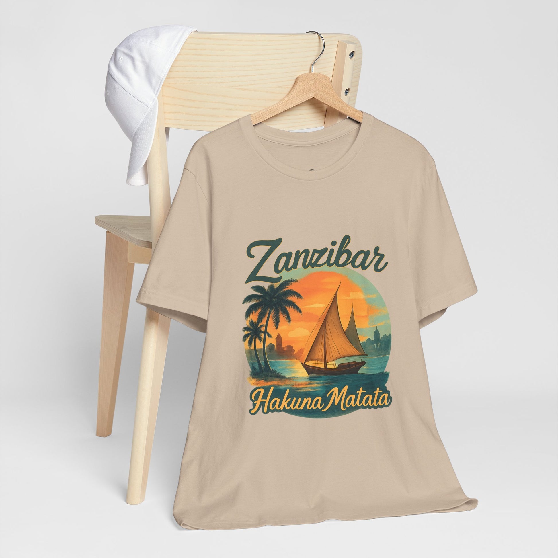 Zanzibar Hakuna Matata Tee, Unisex T-Shirt, Vacation Wear, Beach Gear, Travel Apparel, Summer Style - twasira