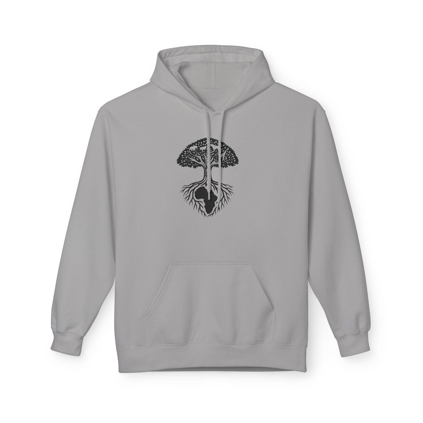 African Roots Hoodie – Unisex Fleece Hoodie | Nature-Inspired African Texture Design | Cozy & Cultural Streetwear Printify