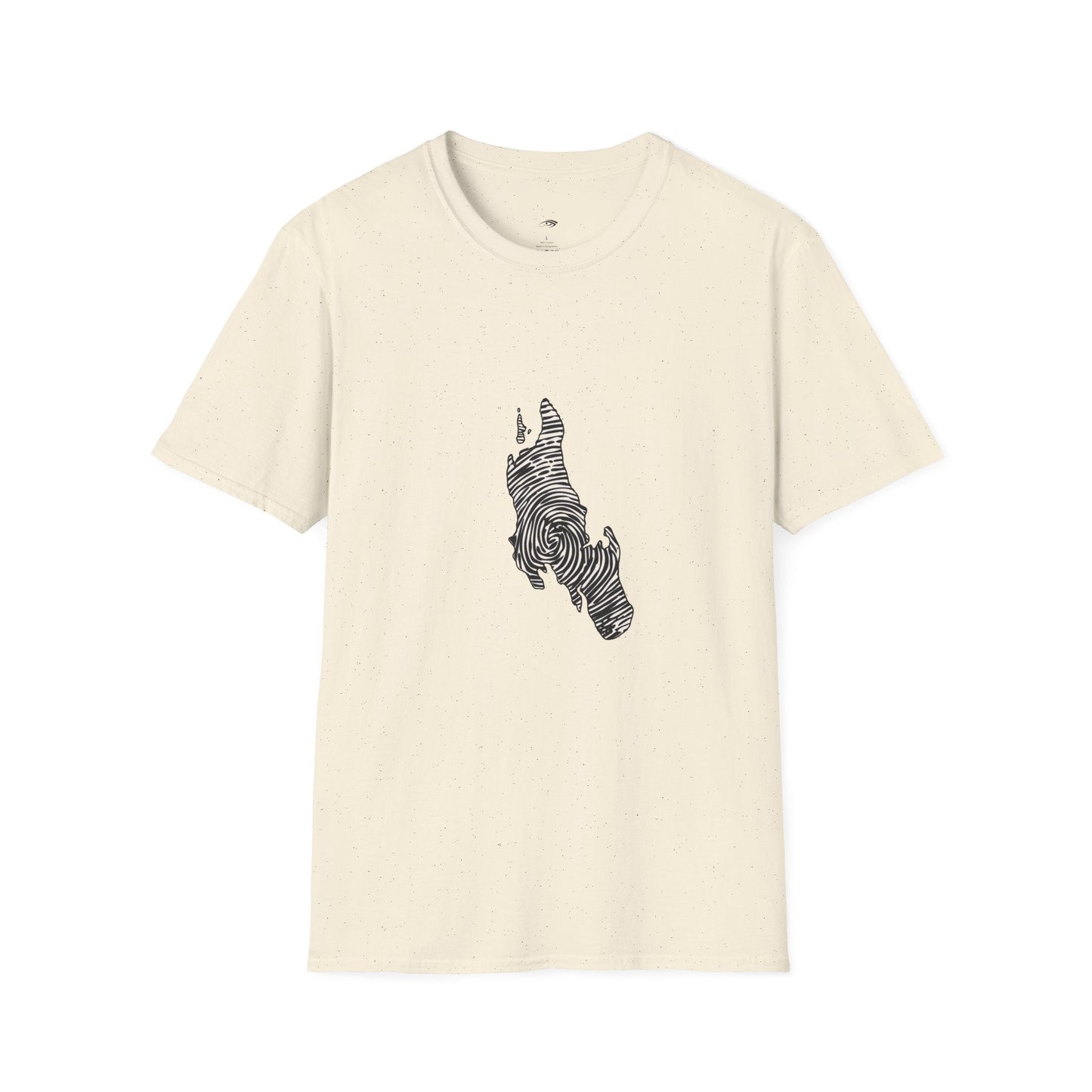 Unguja Island T-Shirt – Minimalist Zanzibar Map Design Printify