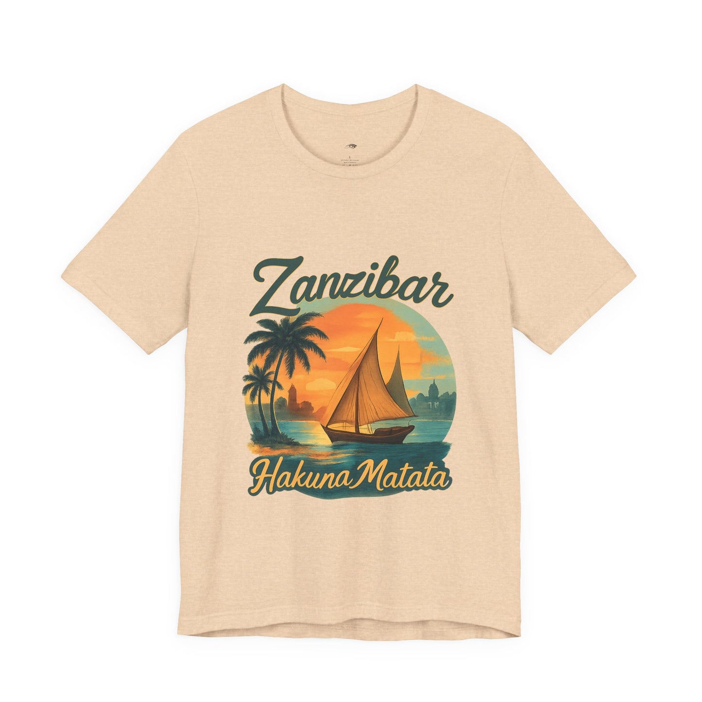 Zanzibar Hakuna Matata Tee, Unisex T-Shirt, Vacation Wear, Beach Gear, Travel Apparel, Summer Style - twasira