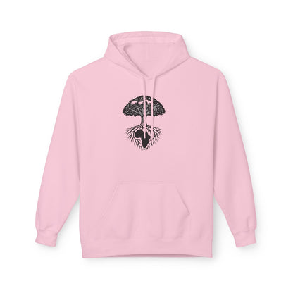 African Roots Hoodie – Unisex Fleece Hoodie | Nature-Inspired African Texture Design | Cozy & Cultural Streetwear Printify