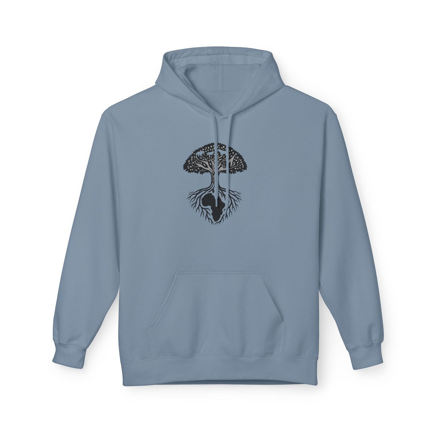 African Roots Hoodie – Unisex Fleece Hoodie | Nature-Inspired African Texture Design | Cozy & Cultural Streetwear Printify