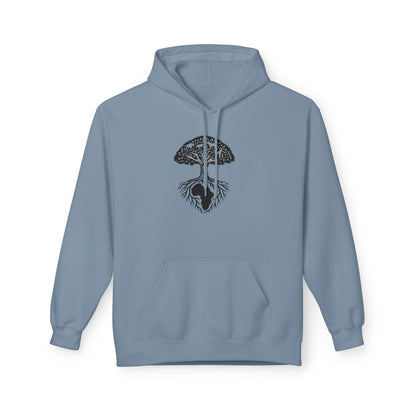 African Roots Hoodie – Unisex Fleece Hoodie | Nature-Inspired African Texture Design | Cozy & Cultural Streetwear Printify