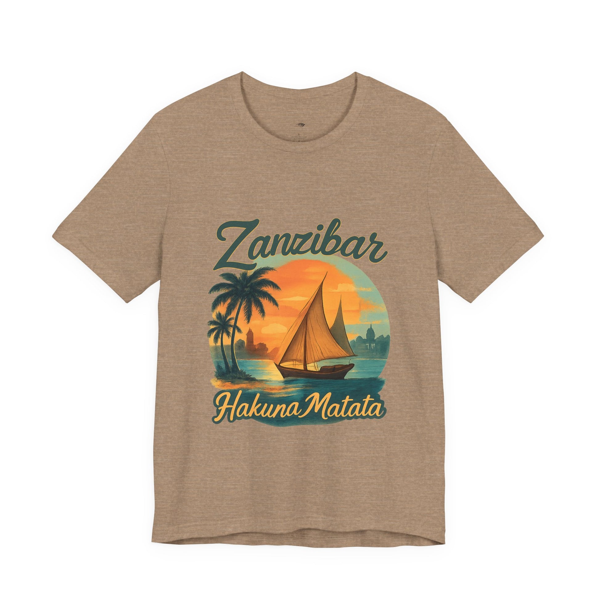 Zanzibar Hakuna Matata Tee, Unisex T-Shirt, Vacation Wear, Beach Gear, Travel Apparel, Summer Style - twasira